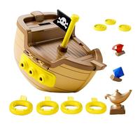 Jouets de Piscine pour plongée | Jeu de Bateau Pirate trésor avec clé, pièce et gemme | Jeux de Plongeon avec t Pierre Précieuse pour | pour Vacances d'Été, Plage, Parc Aquatique, ,