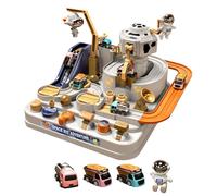 Jouets de Piste de Course pour - 3122,511 cm, Jeu de Sauvetage Urbain, Mini Voitures | Jeux éducatifs de Voiture préscolaire pour garçons et Filles de 3 Ans, Figurine d'astronaute INCL