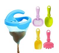 Jouets de plage et 5 pièces avec entonnoir et pelle, jeux d'été, jouets pour , activités de plage, pour de plus de 3 ans
