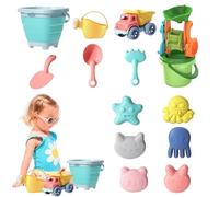 Jouets de Plage pour - avec Seau et Pelle Compacts pour Voyage - Jeu d'Été en Extérieur - Coffret de Jeux pour Bac à Sable - pour - Jeu dans Le Jardin, Le Bac à Sable et l'Aire de Jeux