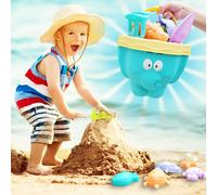 Jouets de plage pour enfants, pelle à sable, jouet pour tout-petits, Kit de jouets, seau de plage, râteau, modèles d'animaux, voyage, 10 pièces
