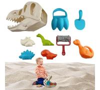 Jouets de Plage pour | Jeu Aquatique Dinosaires Coloré et Ludique | Kit de Sable de Voyage Compact pour | pour Garçons Filles Été Vacances Jardin Intérieur Extérieur