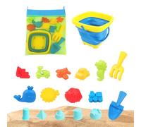 Jouets de plage - Set portable pour jeu - Outils et moules pour pendant l'été lors de voyages et vacances dans les jardins côtiers, cours et parcs