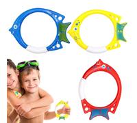 Jouets de plongée - Anneaux de piscine en forme de poisson | Jeux de piscine Jouets de d'été pour colorés faciles à trouver et à saisir