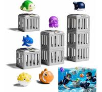 Jouets de plongée en Piscine, Ensemble de 6 Jouets de plongée Amusants, Aide à développer Les compétences de plongée, Un incontournable for s'amuser en Piscine en été