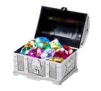 Jouets de plongée en piscine : jouets pour plonger la piscine, boîte au trésor, jouet de piscine, jouets de piscine de plongée, jouets de plongée, faux gemmes pour décoration de la maison, écrit