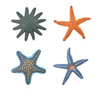 Jouets de Plongée, Jouets Animaux Marins Jouets de Natation Piscine, Étoile de Mer Animaux Marins Modèle Animal Marin Réaliste Jouets de Plongée pour Piscine Jouets Éducatifs pour Enfant 4pcs