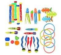 Jouets de plongée pour Piscine | Jeux Aquatiques de nautisme | Ensemble de Jouets de plongée imperméable pour Plage Piscine leçons de Natation pour de 3 à 12 Ans