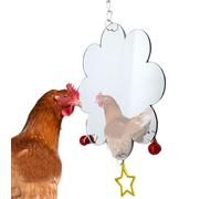 Jouets de poulailler en forme - enrichissement interactif pour poules | Jouets suspendus à picorer pour petits cacatoès et oiseaux domestiques | Jouets de poulet drôles p