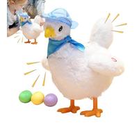 Jouets de poulet plaçant des œufs : chantant photographique et poulets de danse qui placent des œufs, éducation pour l'enseignement en classe, fêtes de Noël et interactions pour parents et