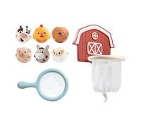 Jouets De pour | Jeu d'eau Interactif avec 6 Balles Animales,Panier de Basketball pour la des | pour Garçons Et pour Voyage Piscine Plage Et Salle De Bain