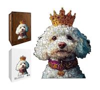 Jouets De Puzzle, Multi-usages, 19 X 14 X 7 Cm, Puzzle, Portrait d'animal De Compagnie Royal, Design De Chien Animé, pour Les Collectionneurs, Femmes, Hommes, Familles, Amoureux des Chiens, Vacances,