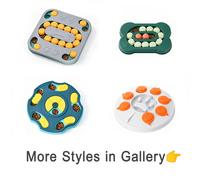 Jouets de puzzle pour chiens, distributeur de nourriture interactif pour stimuler l'intelligence des chiots, bol antidérapant pour manger lentement, pour l'entraînement des animaux de compagnie (chats