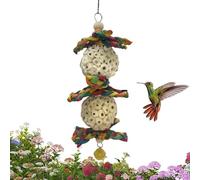 Jouets de recherche de nourriture pour oiseaux - Broyeur interactif en bois naturel avec cloche suspendue, blocs à mâcher et sûrs, conception d'activité engageante pour la stimulation mentale