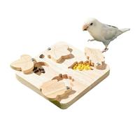 Jouets de recherche de nourriture pour oiseaux - Jeu de stimulation pour animaux de compagnie d'enrichissement mental | Mangeoire à oiseaux lente pour perruche calopsitte et gris africain | Puzzle int