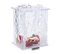 Jouets de Recherche de Nourriture pour Oiseaux, mangeoire créative pour perroquets, Cage de Croissance de l ' Intelligence, boîte en Acrylique, de Nourriture Suspendu, Jouets pivotants