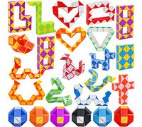 Jouets de remplissage de sacs de fête pour enfants, 24 pièces Goldge 24 blocs de cube magique serpent, jouet pour enfants, cubes de vitesse, jouets de fête pour enfants, cube puzzle torsadé.