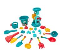 Jouets De Sable De Plage - Améliorez Le Jeu Créatif en Plein Air | Ensemble De Bac À Sable Complet De 23 Pièces avec Moules | Grande Pelle + Déménageur De Camion Durable | Qualité Polymère Haute