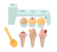 Jouets De Sable De Plage | Jouet D'Extérieur Pelle Et Moules À Glace | Ensemble D'Activités De Jeu De Sable Pour | pour arrière-cour, aire de jeux, bord de mer, côté piscine, rive de lac, berge,