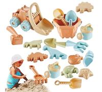 jouets de sable de plage jouets de bac à sable seau de sables pour seau pliable pelle moules à sabe arrosoir sac en filet en plein air été enfant en bas âge garçons filles ensemble de jeu de v