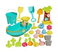 Jouets de Sable de Voyage - Vingt-Cinq pièces - Exploration Amusante - Creusage - Jouets de Sable pour la Plage | pour Piscine, Eau, Natation, plongée, Vacances d'été, Famille, extérieur et en Plein