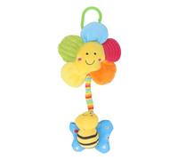 Jouets de siège de voiture, jouets de siège d'auto doux suspendus pendentif fleur début éducatif multifonctionnel bébé hochet suspendu jouets pour 0 à 12 mois accessoires de (Décor d’abeille)