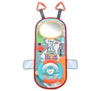 Jouets de siège de Voiture orientés vers l'arrière, Jouet Volant pour bébé Rotatif à 360 ° avec Miroir, Musique, lumières et Sons Conduite, 12 Mois et Plus Volant pour Enfants pour siège arrièr