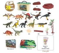 Jouets De Simulation D'animaux De Dinosaure Pour Garçons Et Filles,Figurines De Vorannosaure Rex,Modèle De Jeu,Ensemble De Polymères,Apprentissage Précoce,Cadeaux - Type 28pcs Box