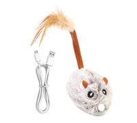 Jouets de souris de chat : automatique en mouvement, jouet de chat intelligent rechargeable | Simulation réaliste du mouvement imprévisible, évite les obstacles de la lumière