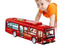 Jouets de stimulation de bus, Jouet de conduite de bus - Grand jouet de jeu de rôle de bus | Bus éducatifs de diligence urbaine, véhicules de jeu fonctionnant avec