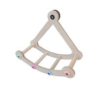 Jouets de swing pour oiseaux, jouets pour perroquets oiseaux - Hamkock amusant en bois naturel sûr rotatif - Jouets d'oiseaux lourds naturels drôles pour gabb