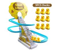 Jouets De Toboggan De Piste De Canard Électrique Pour Enfants,Escaliers D'escalade Électriques,Lumières Led,Jouets De Toboggan Musicaux Pour Enfants,Jouets Pour Bébés Garçons Et - Type 9 Ducks No Box