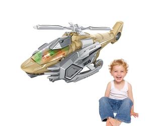Jouets De Transformation - Figurines De Dinosaures En Forme D'hélicoptère, Effet De Pulvérisation De Musique Lumineuse, Évitement Automatique Des Obstacles, Modèles D'animaux Créatifs 2 En 1 | Jo