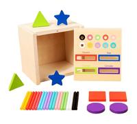 Jouets De Tri De Couleurs Pour Tout-Petits | Jouets En Bois De Classement De Couleurs,Activité De Stimulation Intellectuelle - Pour Salle De Classe Maternelle Préscolaire Soutien Voyage Anniversaire N