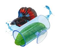Jouets de Tunnel de Poisson Betta,Conception Creuse de Tube de Cachette de Poisson Betta Creux en Acrylique pour Petits Poissons Crevettes Betta Guppies
