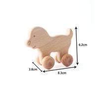 Jouets De Voiture En Bois Pour Bébé,Blocs À Empiler En Hêtre,Jouets Éducatifs Montessori Pour Enfants,Cadeau De Dentition Pour Bébé,1 Pièce - Type Small Dog