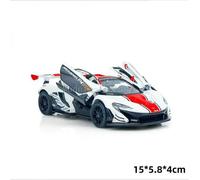 Jouets De Voiture Pour Enfants Garçons Et Filles, Modèle Moulé Sous Pression, En Métal Jaune/Blanc, En Plastique Et En Caoutchouc, Pour Mclaren P1 Gtr 1/32, Nouvelle Collection 2014