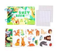 Jouets de Voyage pour Tout-Petits - Livre sans Lettres ni Chiffres découpés, Jouets éducatifs interactifs, jouts éducatifs d'apprentissage pour Tout-Petits | Jouet éducatif pour garçons Fille