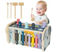 Jouets d'éducation Jouet Bebe 1 an Montessori adaptés au-Dessus de,Celui-ci Jeux Montessori 1 an intégrant martelage,Xylophone Bebe et la Reconnaissance des nombres,Est Le Cadeau d'anniversaire idéal