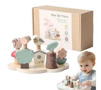 Jouets D'éducation Précoce, Améliore Les Compétences Cognitives, 23 X 13,5 X 8 Cm, Jouets En Bois De Tri Des Couleurs, Jeu De Correspondance Des Couleurs, Liens Familiaux Améliorés, Pour Garço