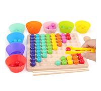 Jouets D'élimination De Perles Colorées, Bricolage, Jeux De Perles Colorées, Cadeau En Bois Pour Enfants, Plateau D'éducation Précoce, Jeux De Maths