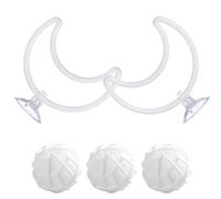 Jouets d'enrichissement Betta, anneau d'exercice interactif pour poissons, cerceau d'entraînement à la natation pour aquarium, accessoire de boucle d'alimentation flottante, entraîneur d'activité de r