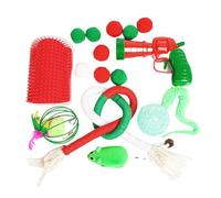 Jouets d'Enrichissement pour Chat - Ensemble De Jouets De Dentition Et De Dressage Pour Chat | Boule De Dressage Mental De Noël | Pour Stimulation Mentale Entraînement Et Enrichissement Comportemental