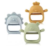 Jouets dentition pour bébé, anneau pour 3 à 6 mois, gant de succion, moufle facile à saisir avec texture douce