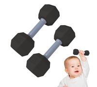 : Jouets d'entraînement pour - Ensemble d'exercices d'entraînement d'haltères légers 2 pièces, jouet de hochet de dentition de gymnastique de jeu sensoriel | Activité de développement physique