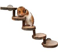 Jouets d'escalade pour hamsters, Jouets naturels en bois à escalader et à mâcher pour hamsters, Accessoires sûrs pour hamsters à escalader pour cages avec vis fixes