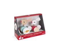 Jouets D'eveil Lapins À Promener (Bois)