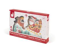 Jouets D'eveil Puzzle Vertical Magnétique Traineau Du Père Noël 9 Pcs (Bois)