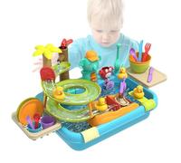 Jouets d'évier de cuisine, évier de travail pour - Ensemble de jeu de nettoyage de cuisine factice 4 en 1 | Jeux flottants et de pêche dans la piscine, jouet de jeu pour lave-vaisselle