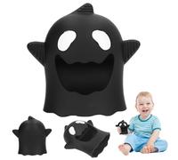 Jouets d'Halloween pour bébé, mitaine de dentition fantôme mignonne, jouets de dentition en silicone souple pour bébé, anneau portable pour apaiser, besoins succion